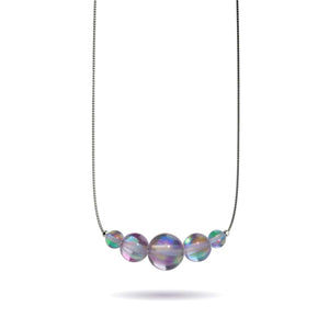 Milky Way | .925 Sterling Silver | Galaxy Glass Infinity Clasp Necklace
