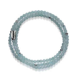 Light Blue Jade | .925 Sterling Silver | Gemstone Wrap