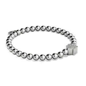 Paw | .925 Sterling Silver | CZ Diamond Pup Print Bracelet
