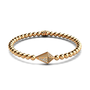 Kite | 18k Rose Gold | Crystal Charm Bracelet