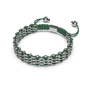 Supreme Kismet Links Bracelet | Silver | Green