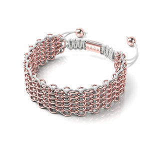 Supreme Kismet Links Bracelet | 18k Rose Gold | White | Deluxe