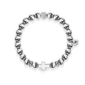 Silver | Gilded Cross Bracelet
