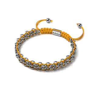 Camel Links | Mini Kismet Bracelet | Orange x Silver