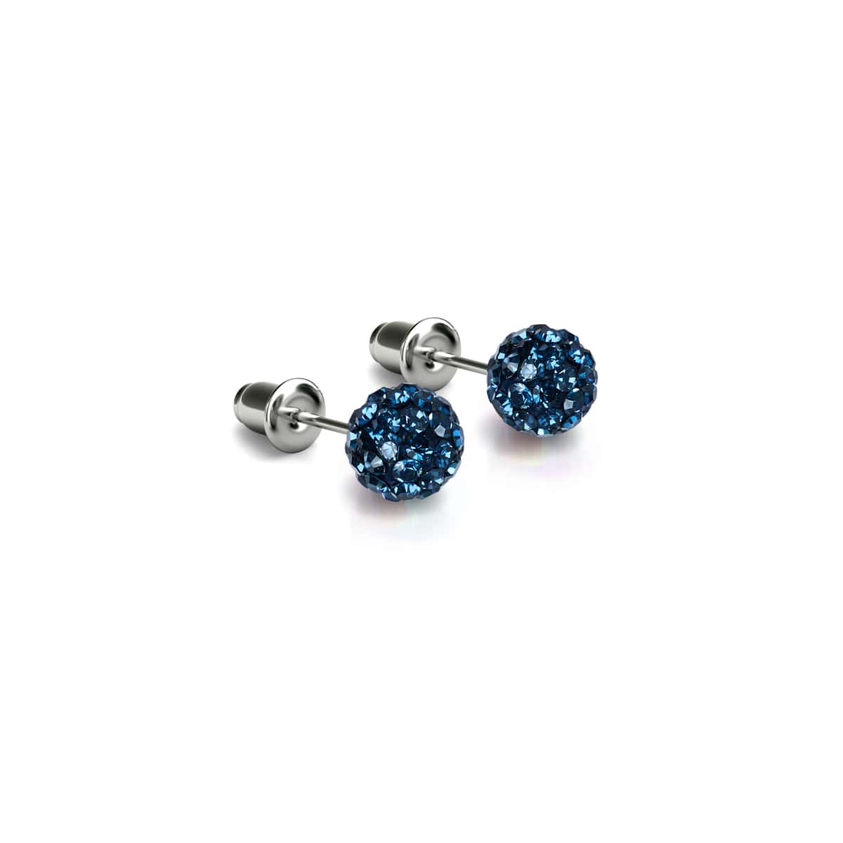 Sapphire Crystal | .925 Sterling Silver | Mini Kikiballa Earrings