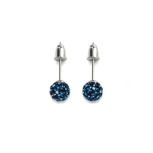 Sapphire Crystal | .925 Sterling Silver | Mini Kikiballa Earrings