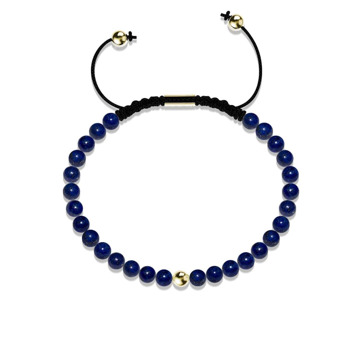 Lapis | Gold Vermeil | Focus Gemstone Macrame Bracelet