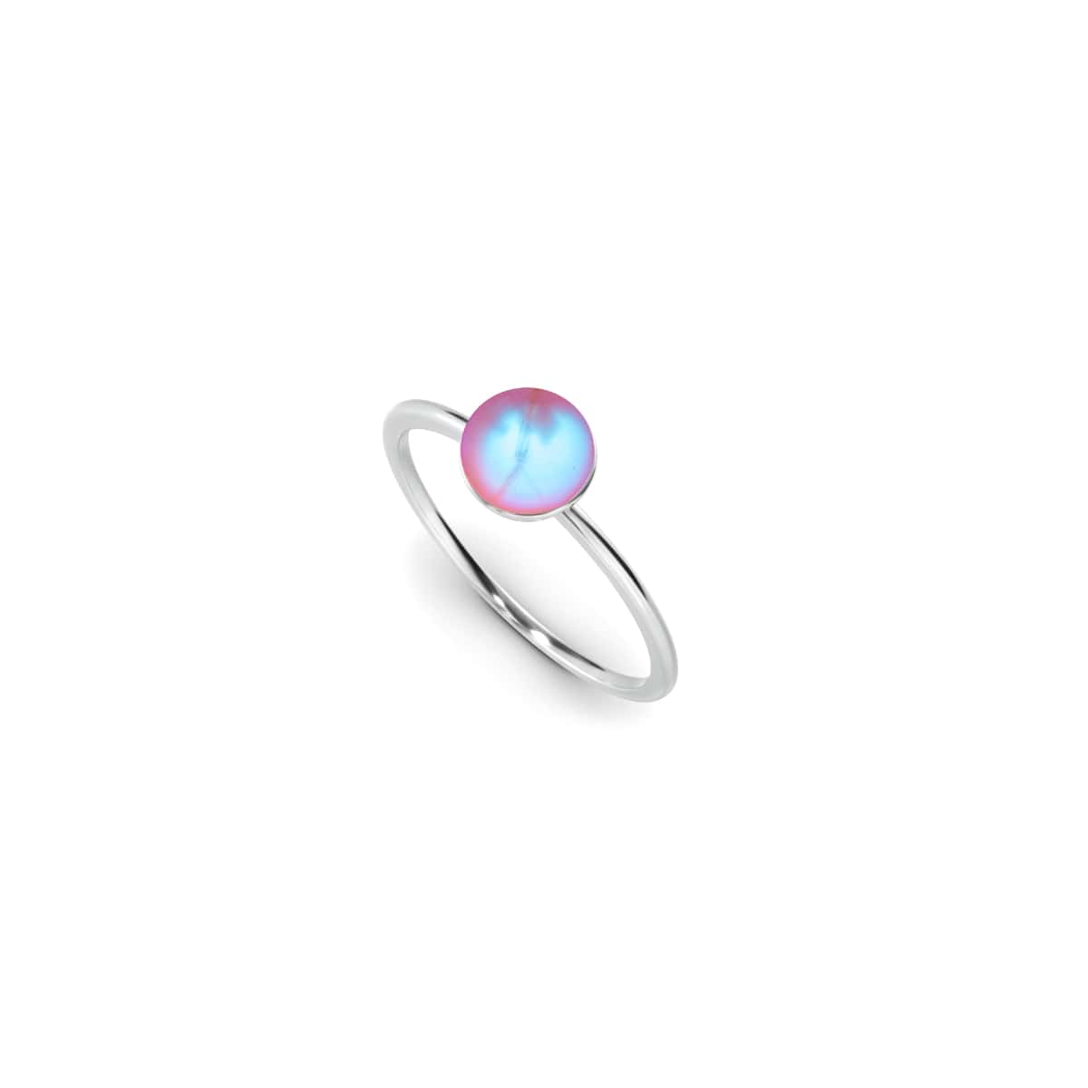 Pink | .925 Sterling Silver | Mermaid Glass Ring