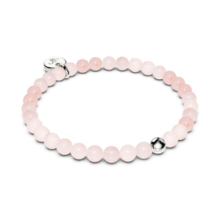 Pink Aventurine | .925 Sterling Silver | Healing Gemstone Bead Bracelet