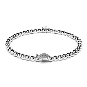 Tortuga | Silver | Crystal Sea Turtle Bracelet