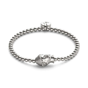 Dharma | Silver | Buddha Charm Bracelet