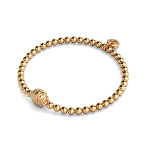 Playa | 18k Rose Gold | Crystal Sea Shell Charm Bracelet