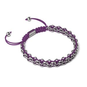 Supreme Kismet Links Bracelet | Silver | Purple | Thin