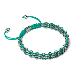 Kismet Links | Pantone Bracelet | Silver | Atlantis