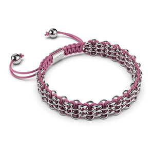 Supreme Kismet Links Bracelet | Silver | Pink