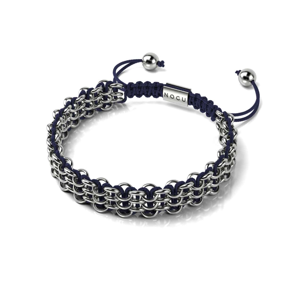Sumatran Elephant Links | Original Kismet Bracelet | Blue x  Silver