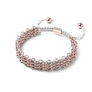 Supreme Kismet Links Bracelet | 18k Rose Gold | White