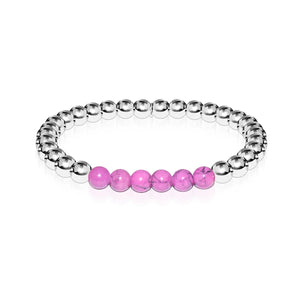 Blissful | Silver | Purple Turquoise | Gemstone Expression Bracelet