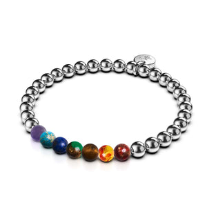 Chakra | Silver | Gemstone Expression Bracelet