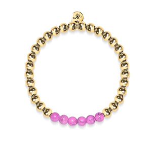 Blissful | 18k Gold | Purple Turquoise | Gemstone Expression Bracelet