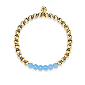 Coy | 18k Gold | Aquamarine | Gemstone Expression Bracelet