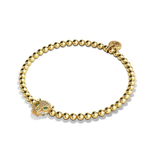 Fierce | Gold Vermeil | CZ Diamond Cat Bracelet