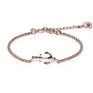 18k Rose Gold | Anchor | Dolce Vita Charm Bracelet