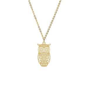 Owl | 18k Gold | Charm Necklace