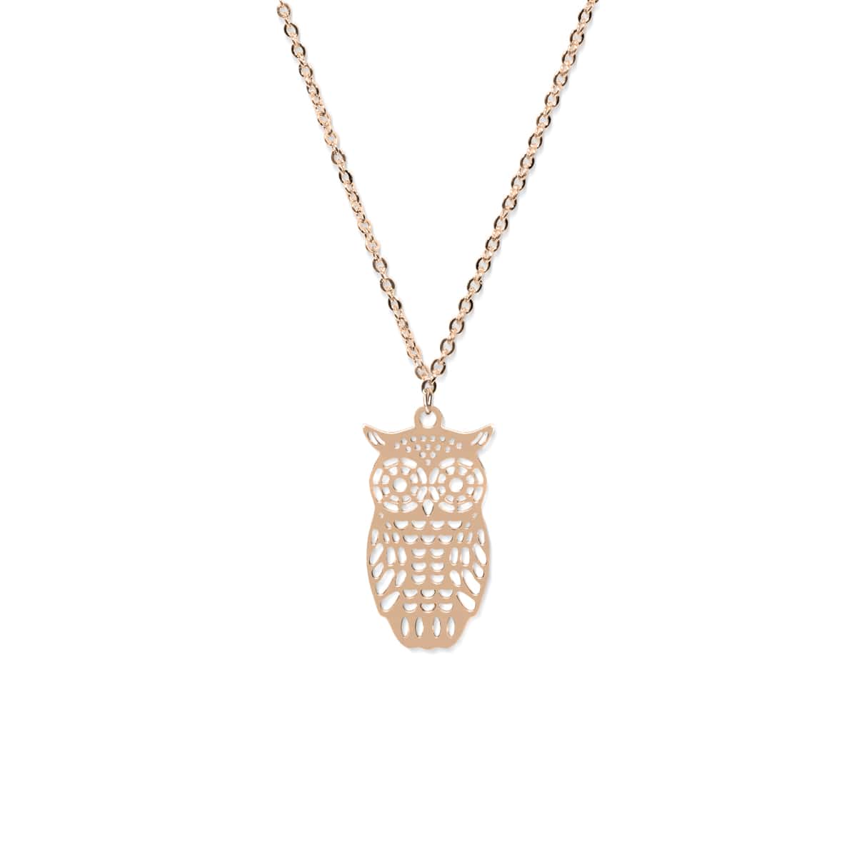 Owl | 18k Rose Gold | Charm Necklace