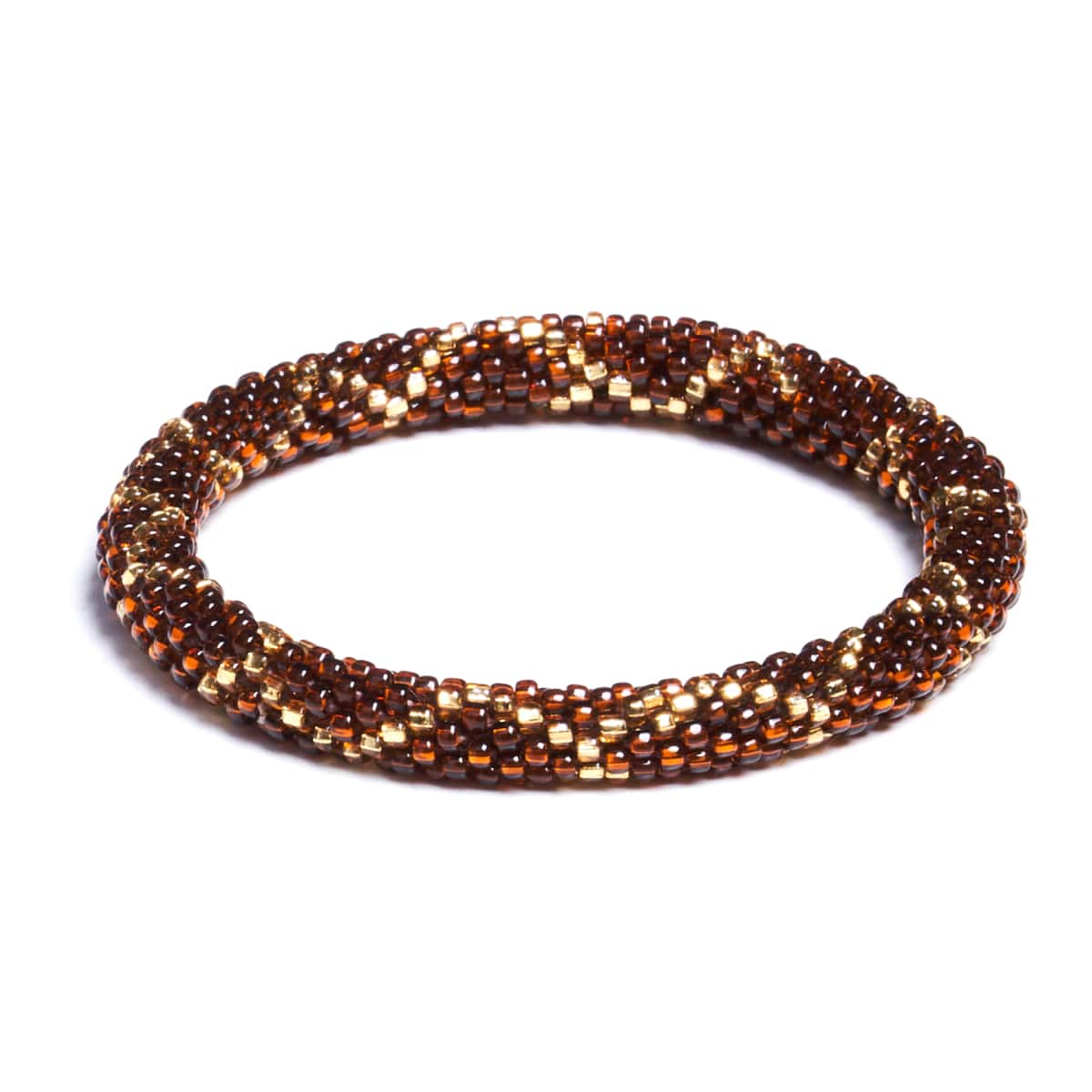 Burnt Sienna | Himalayan Glass Bead Bracelet