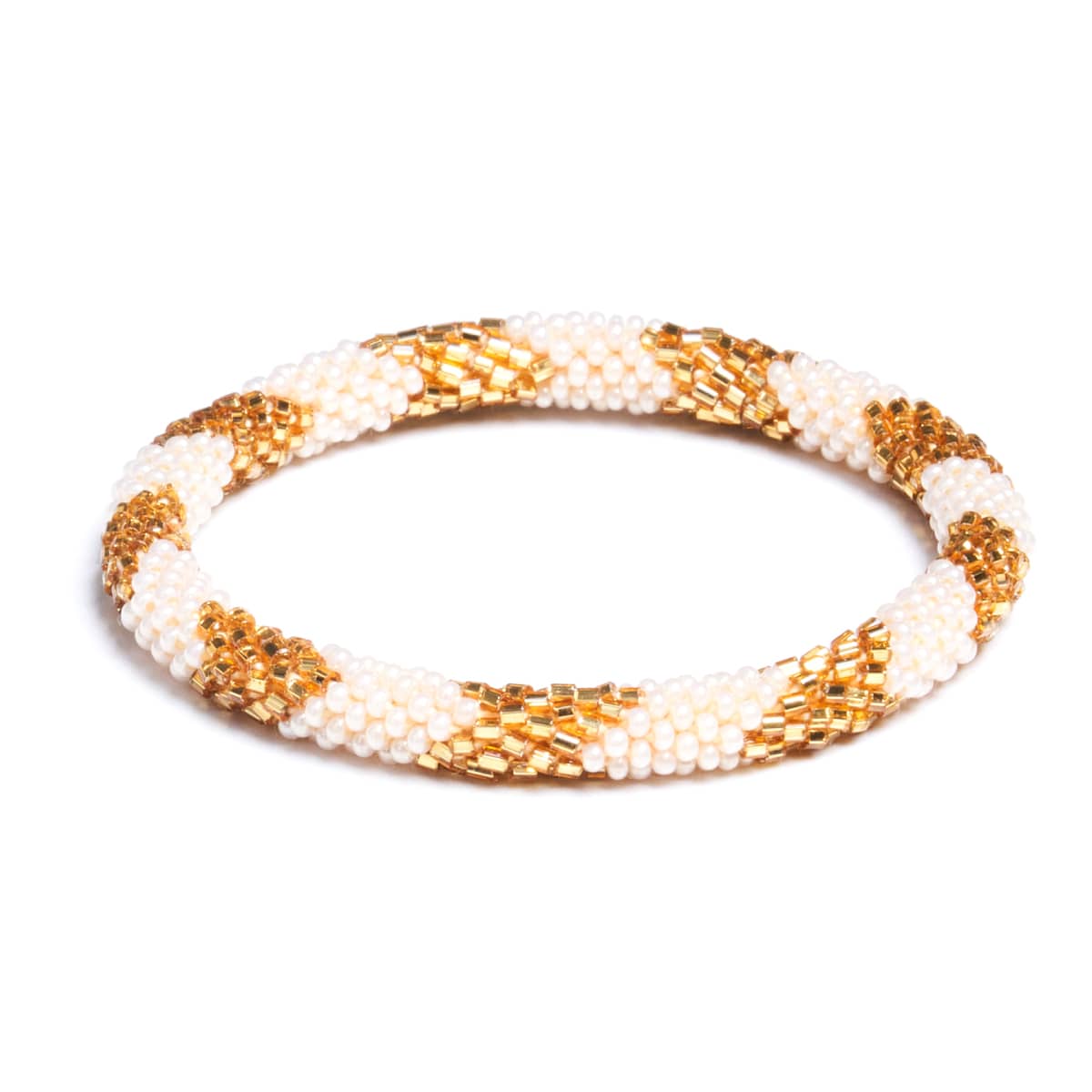 Goldenrod | Himalayan Glass Bead Bracelet