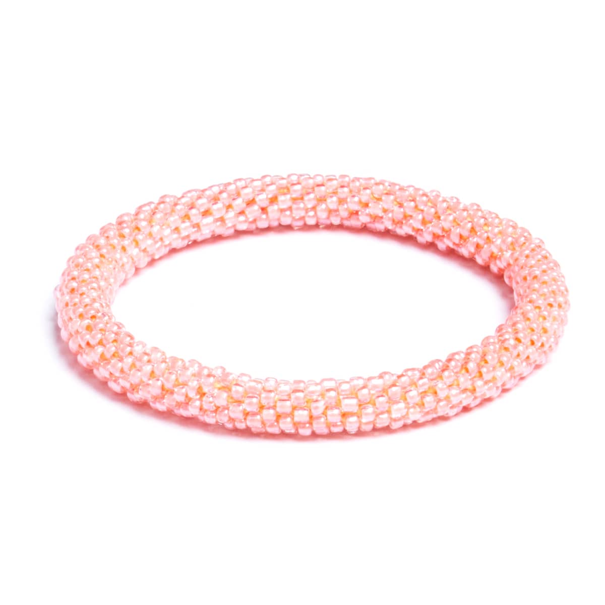 Peach Coral | Himalayan Glass Bead Bracelet