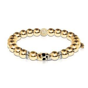 Horus | 18k Gold Crystal Skull | Bracelet