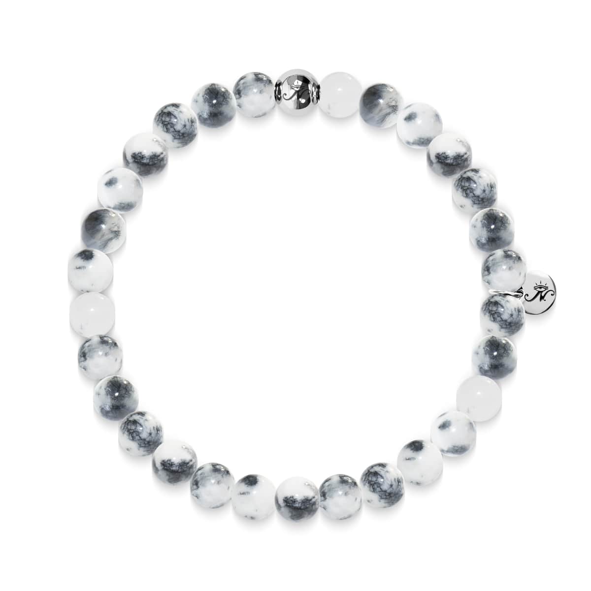 Compassion | Silver Essence White Jade Bracelet