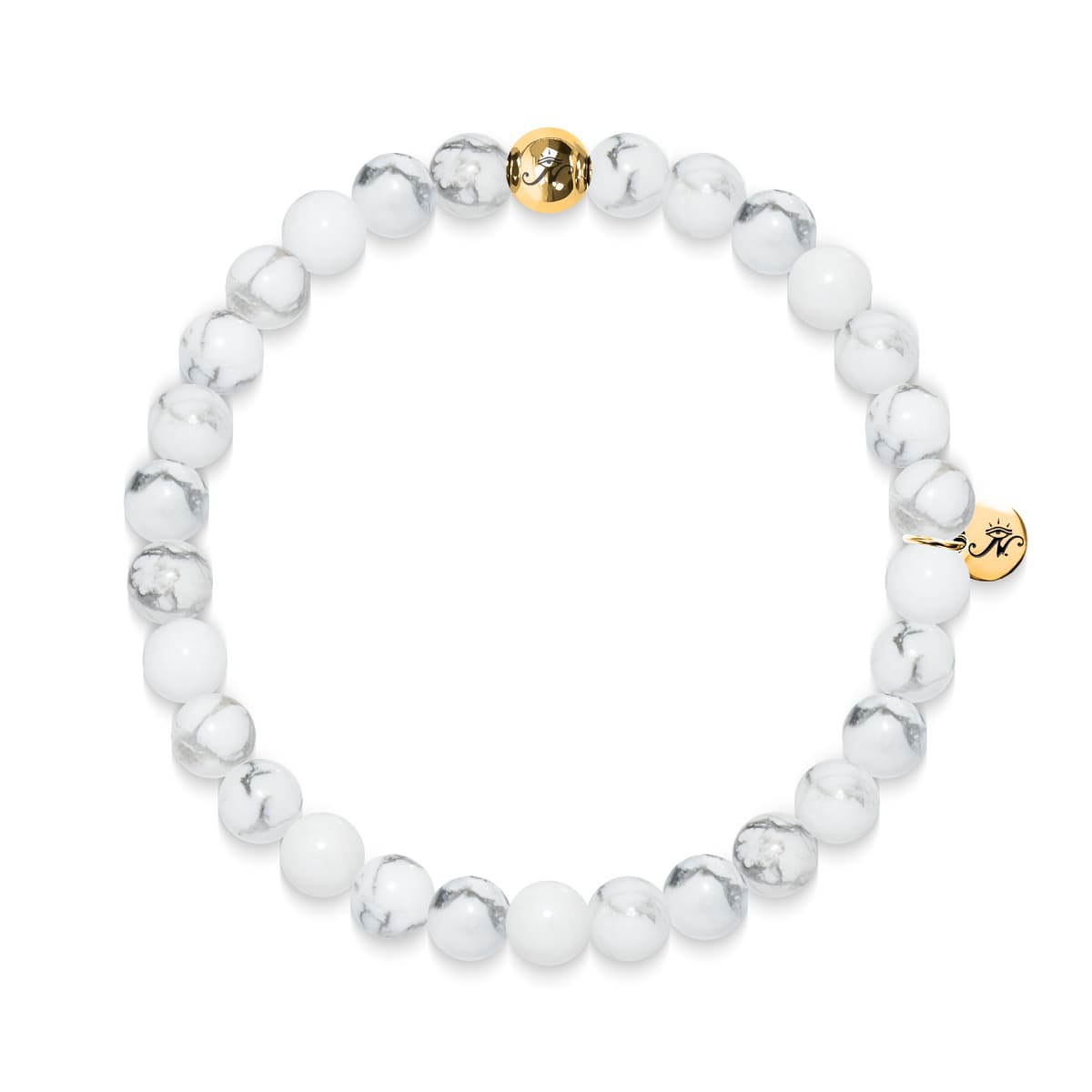 Exploration | Gold Essence White Turquoise Bracelet