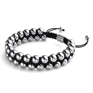 Silver | Black | Vitality Bracelet | Men's