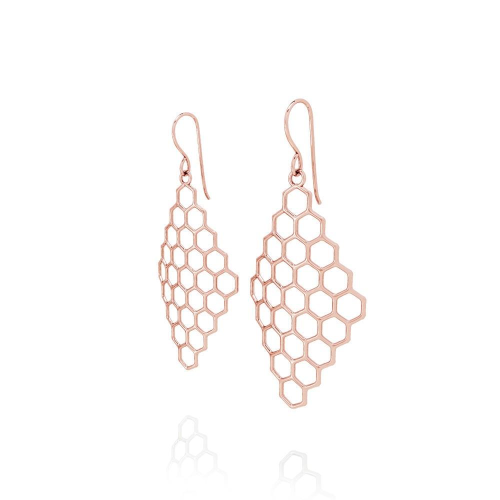 The HIVE Earrings | VOGUE | 14k Rose Gold Sterling
